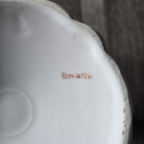 Bavaria Vintage Iridescent Porcelain Pitcher Pink Rose Floral Lustreware - Picture 2 of 11